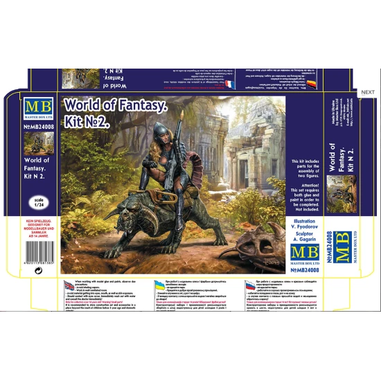 WORLD OF FANTASY PLASTIC MODEL KIT 1/24 MASTER BOX 24008
