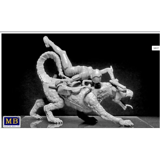 WORLD OF FANTASY GRAGGERON AND HALSEYA PLASTIC MODEL KIT 1/24 MASTER BOX 24007