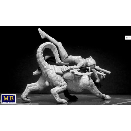 WORLD OF FANTASY GRAGGERON AND HALSEYA PLASTIC MODEL KIT 1/24 MASTER BOX 24007