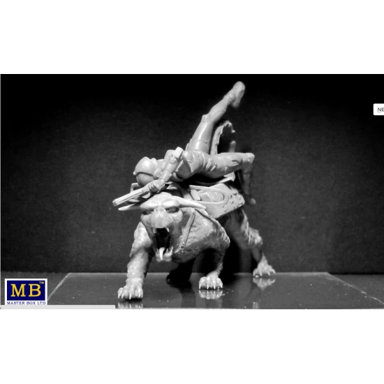 WORLD OF FANTASY GRAGGERON AND HALSEYA PLASTIC MODEL KIT 1/24 MASTER BOX 24007