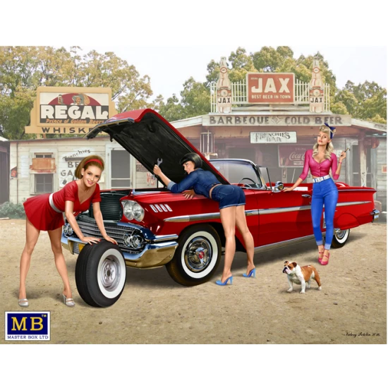 PIN-UP SERIES A SHORT STOP 2 PLASTIC MODEL KIT 1/24 MASTER BOX 24016