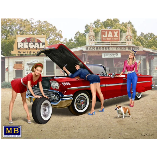 PIN-UP SERIES - A SHORT STOP 1 PLASTIC MODEL KIT 1/24 MASTER BOX 24015