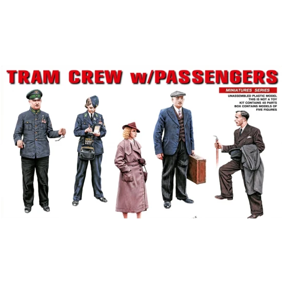 TRAM CREW WITH PASSENGERS 1/35 MINIART 38007