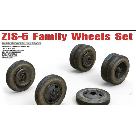 WHEELS SET 1/35 FOR ZIS-5 FAMILY TRUCKS 1/35 MINIART 35196