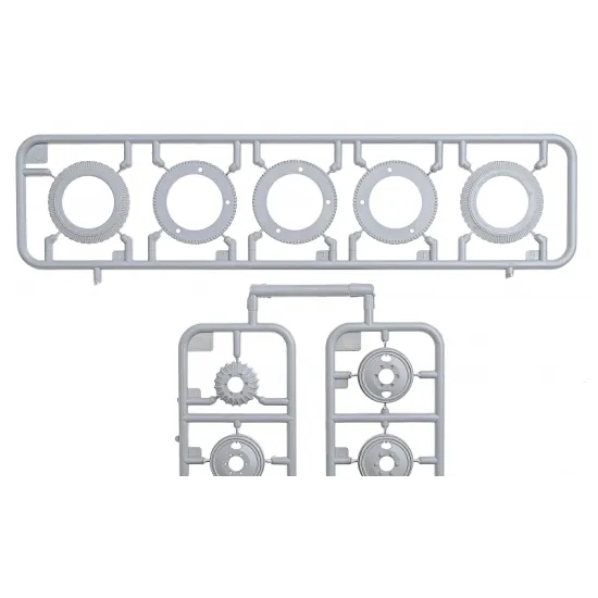 WHEELS SET 1/35 FOR ZIS-5 FAMILY TRUCKS 1/35 MINIART 35196