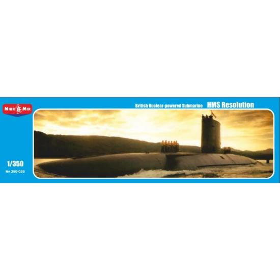 HMS RESOLUTION BRITISH NUCLEAR-POWERED SUBMARINE 1/350 MICRO-MIR 350-026