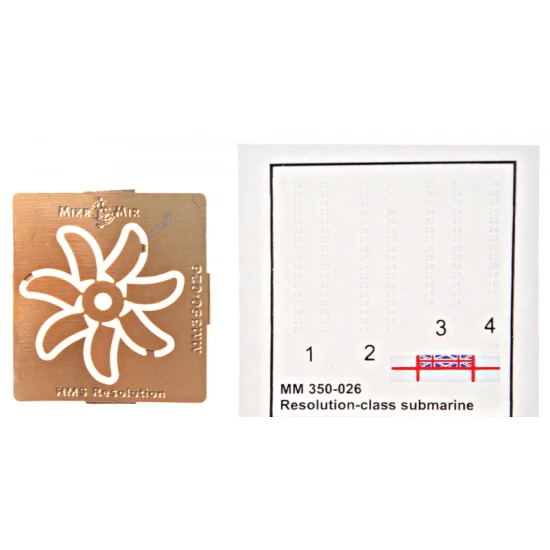 HMS RESOLUTION BRITISH NUCLEAR-POWERED SUBMARINE 1/350 MICRO-MIR 350-026