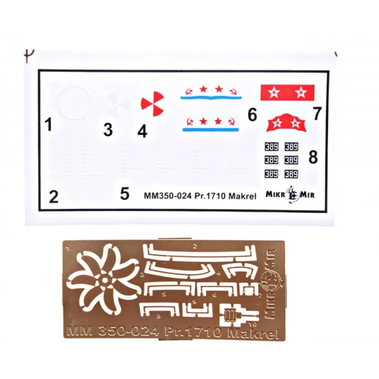 SOVIET SUBMARINE PROJECT 1710 MACKREL (BELUGA CLASS) 1/350 MICRO-MIR 350-024