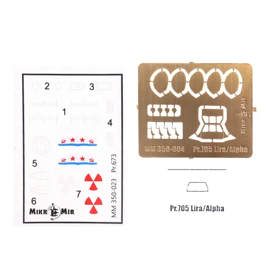 SOVIET SUBMARINE PROJECT 673 1/350 MICRO-MIR 350-023