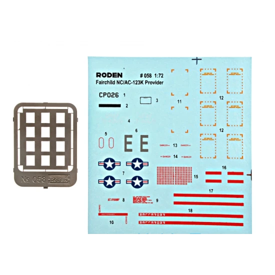 FAIRCHILD NC/AC-123K PROVIDER 1/72 RODEN 058