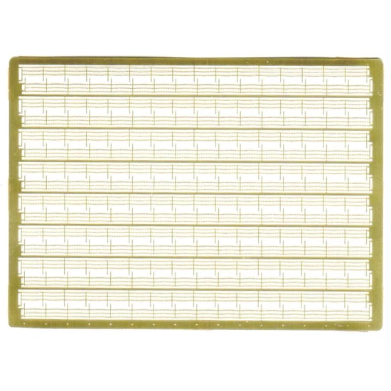 PHOTOETCHING THREE-STAGE SHIP RAILINGS 16 PCS X96MM EACH 1/350 ACE PER350-2