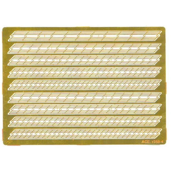 PHOTOETCHING INCLINED RAILINGS FOR STAIRS AT 45 DEGREE 1/350 ACE PER350-4