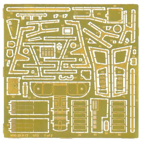 MIG-29 9-13 EXTERIOR/INTERIOR SET (FOR ICM KIT), PE SET 1/72 ACE PE7254