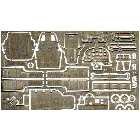 PHOTO-ETCHED SET IL-2M3, FOR TOKO KIT 1/72 ACE PE7217