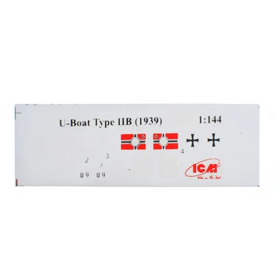 GERMAN SUBMARINE TYPE IIB (1939) 1/144 ICM S009