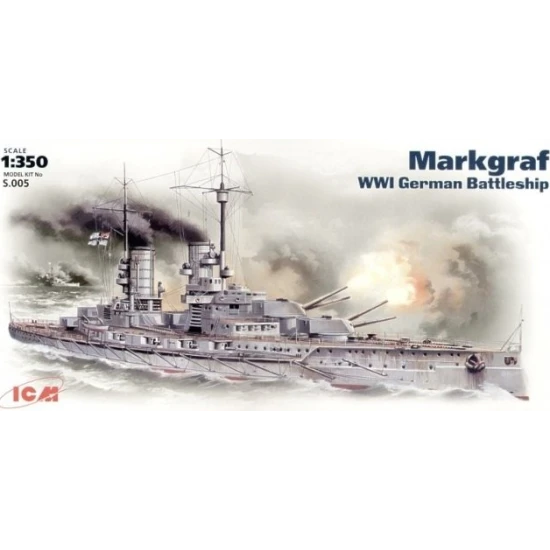 GERMAN BATTLESHIP MARKGRAF 1/350 ICM S005