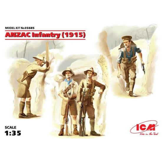 ANZAC INFANTRY (1915) 1/35 ICM 35685 ANZAC INFANTRY (1915) 1/35 ICM 35685