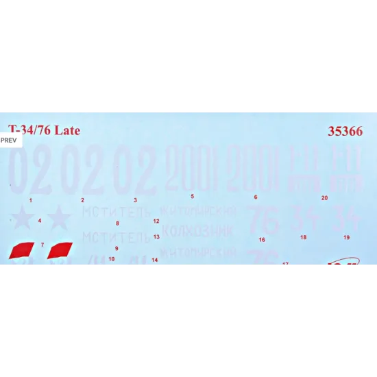 SOVIET MEDIUM TANK T-34/76 (END OF 1943) 1/35 ICM 35366