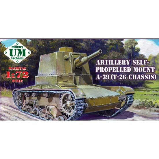 A-39 (T-26 CHASSIS) SOVIET SELF-PROPELLED GUN 1/72 UMMT 660