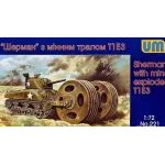 SHERMAN WITH MINE EXPLODER T1E3 1/72 UM 221