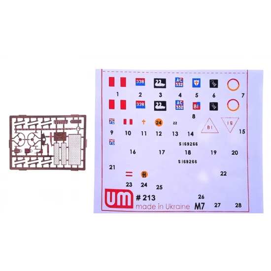 M7 105MM HOWITZER MOTOR CARRIAGE 1/72 UM 213