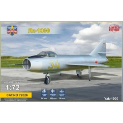 YAKOVLEV YAK-1000 SOVIET SUPERSONIC DEMONSTRATOR 1/72 MODELSVIT 72026