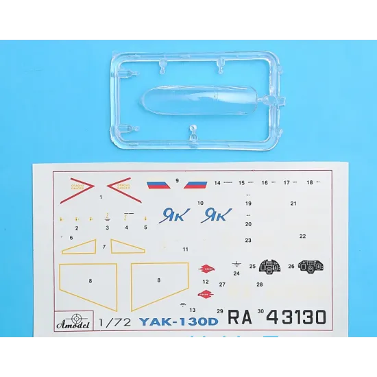 YAKOVLEV YAK-130D RUSSIAN MODERN TRAINER AIRCRAFT 1/72 AMODEL 7293