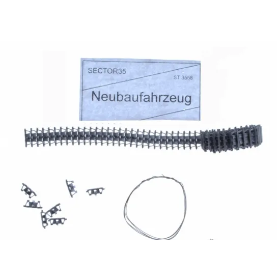ASSEMBLED METAL TRACKS FOR 3-TURRET TANK NEUBAUFAHRZEUG 1/35 SECTOR35 3558-SL