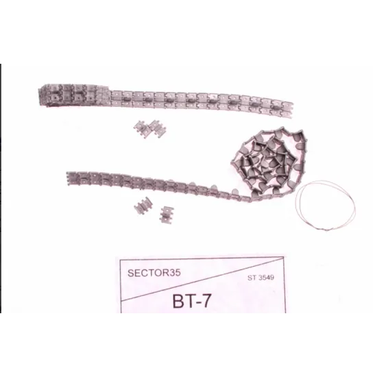 ASSEMBLED METAL TRACKS FOR BT-7, BT-7M (MOD 1937 YEAR) 1/35 SECTOR35 3549-SL ASSEMBLED METAL TRACKS FOR BT-7, BT-7M (MOD 1937 YEAR) 1/35 SECTOR35 3549-SL