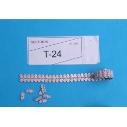 ASSEMBLED METAL TRACKS FOR T-24 SOVIET MEDIUM TANK 1/35 SECTOR35 3553-SL