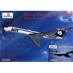 TUPOLEV TU-134A, LATE LOT/AEROFLOT AIRLINER 1/72 AMODEL 72249