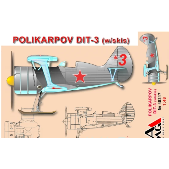 POLIKARPOV DIT-3 (W/SKIS) FIGHTER 1/48 AMG 48317