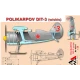 POLIKARPOV DIT-3 (W/SKIS) FIGHTER 1/48 AMG 48317