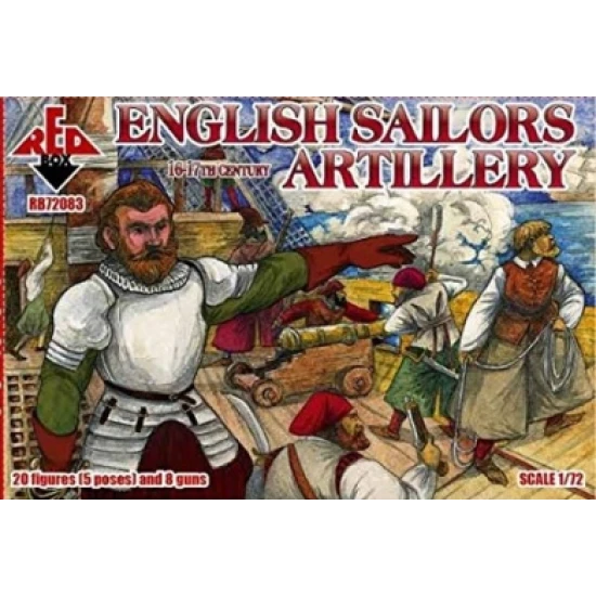 ENGLISH SAILORS ARTILLERY, 16-17TH CENTURY 1/72 RED BOX 72083