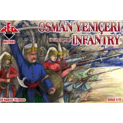 OSMAN YENICERI INFANTRY, 16-17TH CENTURY 1/72 RED BOX 72089