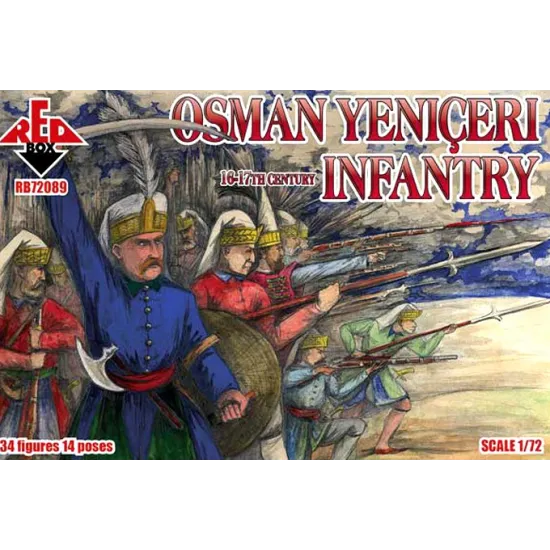 OSMAN YENICERI INFANTRY, 16-17TH CENTURY 1/72 RED BOX 72089