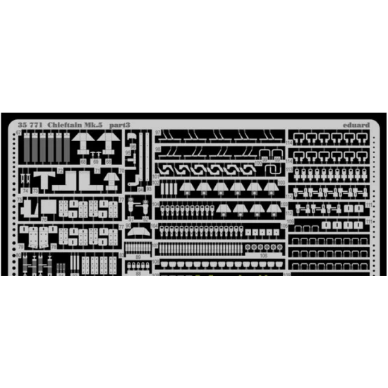 PHOTO-ETCHED SET 1/35 CHIEFTAIN MK.5, FOR TAMIYA35068 KIT 1/35 EDUARD 35771