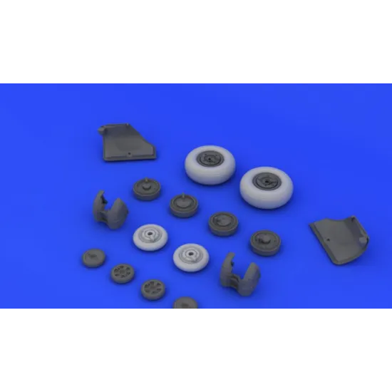 BRASSIN 1/48 MIG-23 M/MF WHEELS, FOR TRUMPETER KIT 1/48 EDUARD 648089