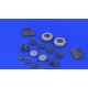 BRASSIN 1/48 MIG-23 M/MF WHEELS, FOR TRUMPETER KIT 1/48 EDUARD 648089