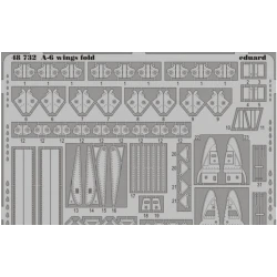 PHOTO-ETCHED SET 1/48 A-6 WING FOLD, FOR KIN KIT 1/48 EDUARD 48732