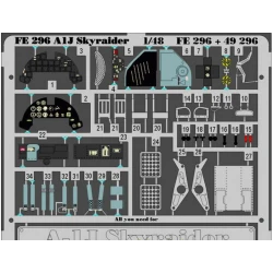 PHOTO-ETCHED SET 1/48 A-1J SKYRAIDER, FOR TAMIYA KIT 1/48 EDUARD FE296