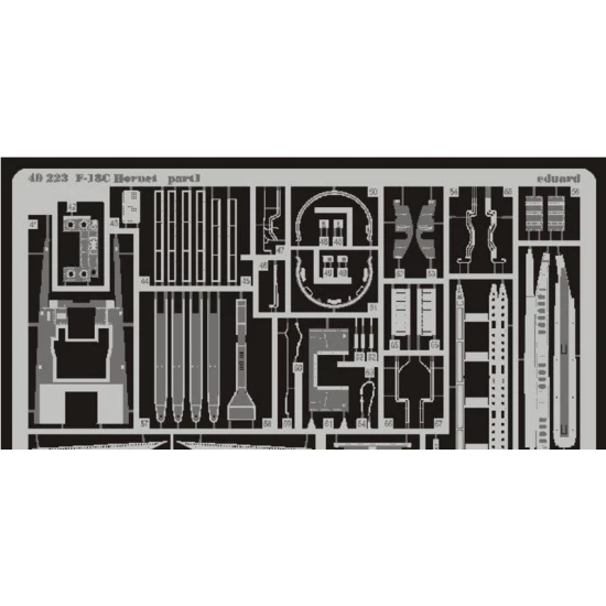 PHOTO-ETCHED SET BIG-ED 1/48 F-18C HORNET, FOR HASEGAWA KIT 1/48 EDUARD BIG-4807
