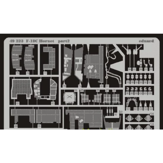 PHOTO-ETCHED SET BIG-ED 1/48 F-18C HORNET, FOR HASEGAWA KIT 1/48 EDUARD BIG-4807