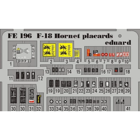 PHOTO-ETCHED SET BIG-ED 1/48 F-18C HORNET, FOR HASEGAWA KIT 1/48 EDUARD BIG-4807