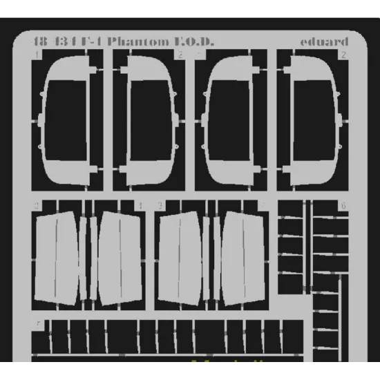 PHOTO-ETCHED SET BIG-ED 1/48 F-4J/S PHANTOM II, FOR HASEGAWA KIT 1/48 EDUARD BIG-4840