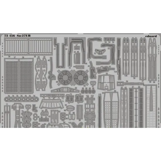 PHOTO-ETCHED SET 1/72 SU-27UB S.A, FOR TRUMPETER KIT 1/72 EDUARD EDU-73456