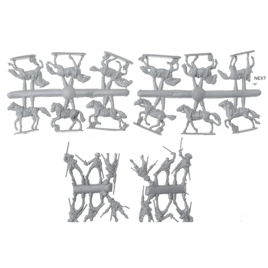 SWEDISH DRAGOONS, SET 2, THIRTY YEARS WAR 1/72 MARS FIGURES 72095