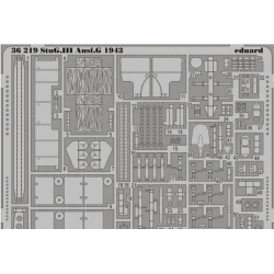 PHOTO-ETCHED SET 1/35 STUG.III AUSF.G 1943, FOR DRAGON6581 KIT 1/35 EDUARD 36219
