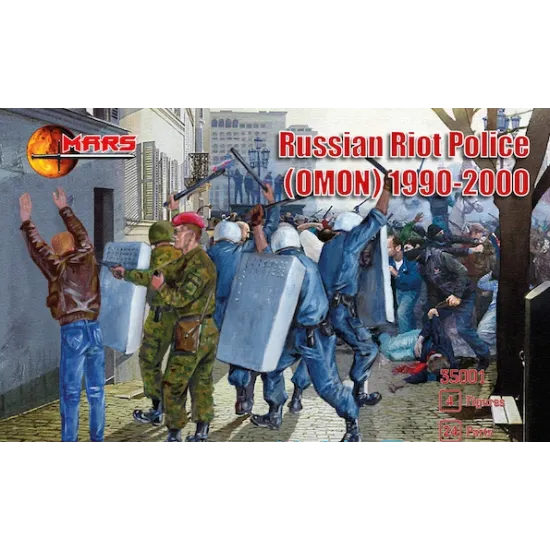 RUSSIAN RIOT POLICE (OMON), 1990-2000 1/35 MARS FIGURES 35001