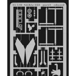 PHOTO-ETCHED SET 1/35 SD.KFZ 222 FOR TAMIYA KIT 1/35 EDUARD 35548